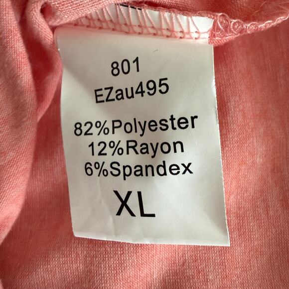 NWT Automet Womens XL Long Sleeve Pink Blouse Top Casual Cozy Leisure Layers - Picture 10 of 12